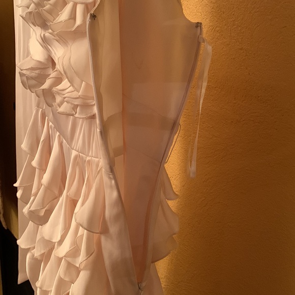 Cream Satin dress, Size 4, Excellent Used Condition, Max and Cleo - Picture 9 of 9